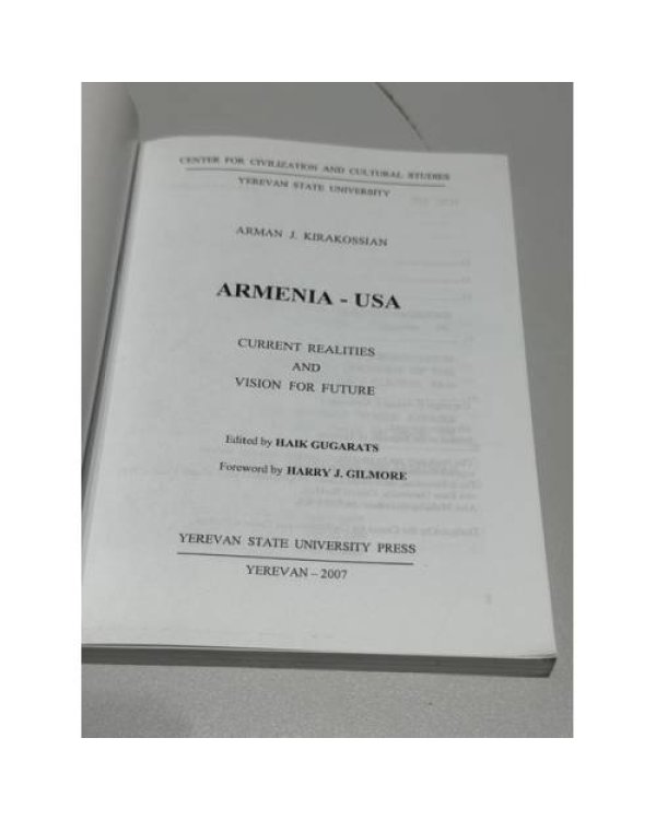 Дополнительное изображение книги «ARMENIA – USA: CURRENT REALITIES & VISION FOR FUTURE »