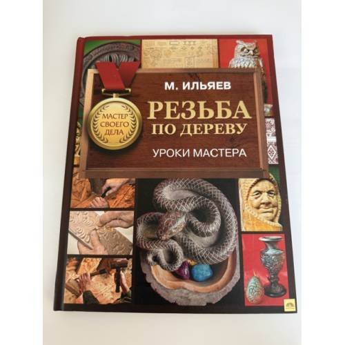 Обложка книги «Резьба по дереву. Уроки мастера» — Ильяев Михаил Давыдович, ISBN 9785171080877