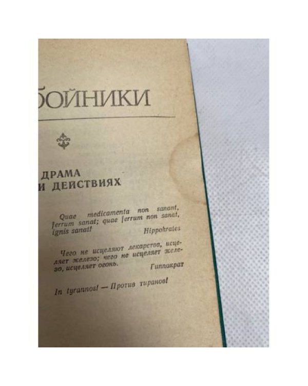 Разбойники. Коварство и любовь 