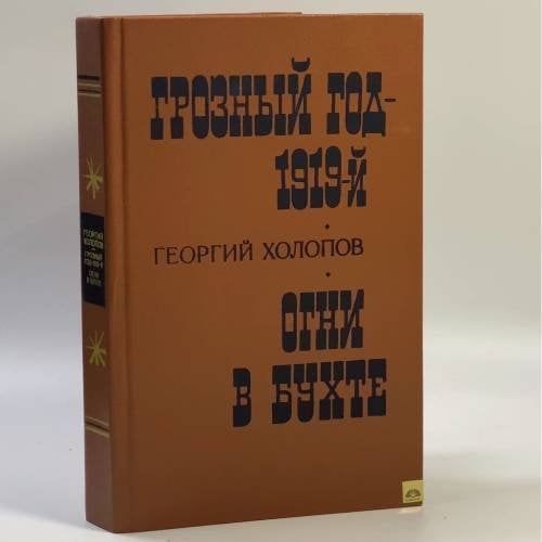 Обложка книги «Грозный год — 1919-й. Огни в бухте» — Георгий Холопов