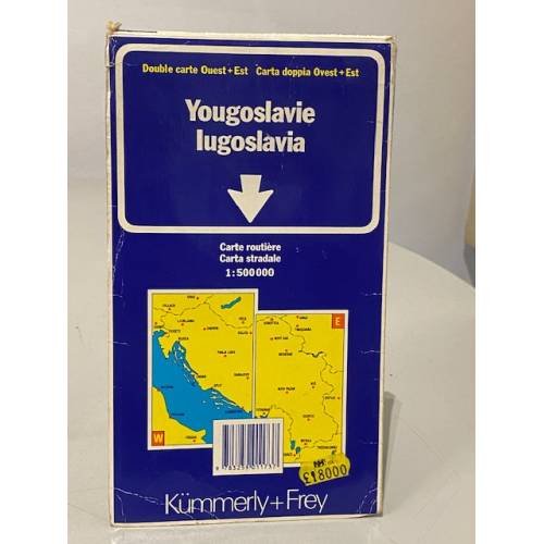 Обложка книги «lugoslavia Carte routière» — Автор не указан