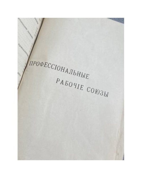 1. В. Святловский — Профессиональные рабочие союзы и учреждения, ими созданные 2. Ю. Ларин — Рабочие нефтяного дела. (Из быта и движения 1903–1908 гг.)