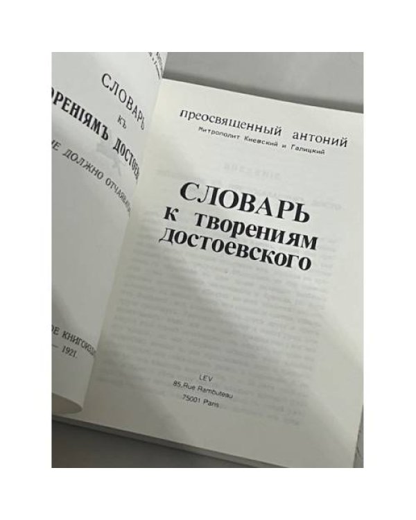 Словарь к творениям Достоевского. Не должно отчаиваться 