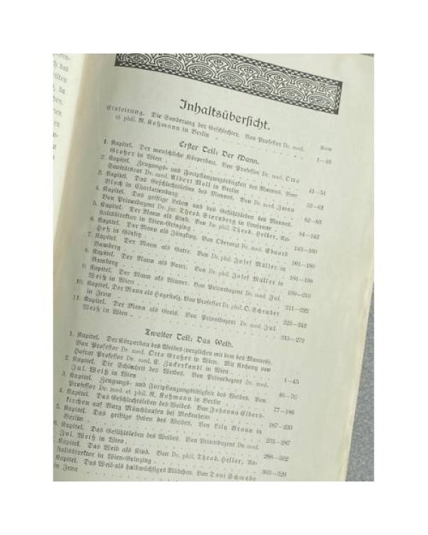 Mann und Weib. Ihre Beziehungen zueinander und zum Kulturleben der Gegenwart
