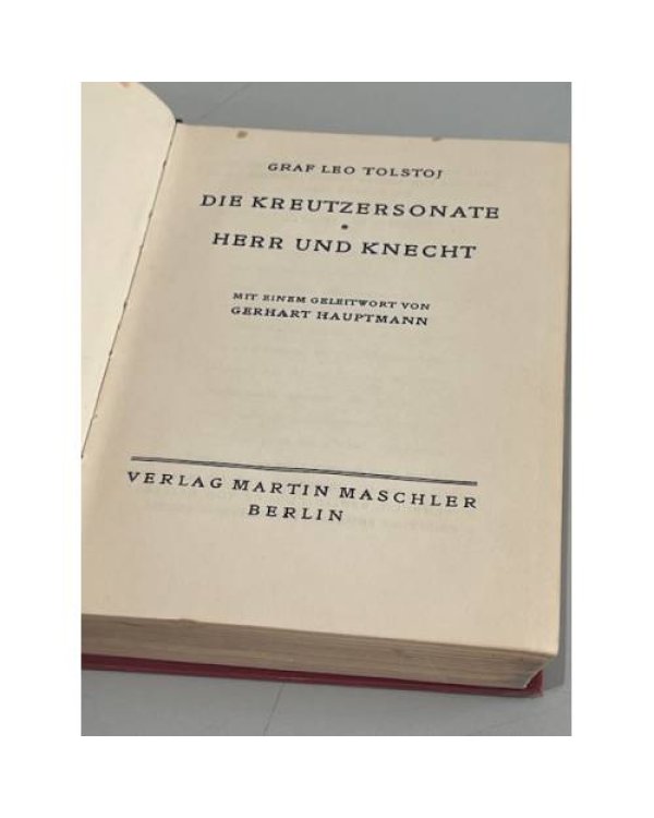 Дополнительное изображение книги «Die Kreutzersonate. Herr und Knecht»