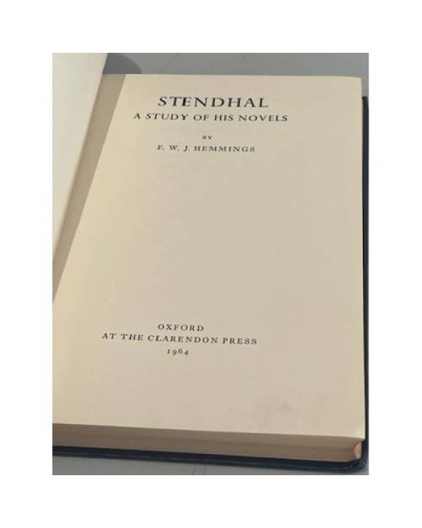 Дополнительное изображение книги «Stendhal: A Study of His Novels»