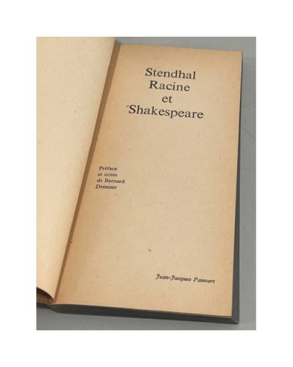 Дополнительное изображение книги «Stendhal, Racine et Shakespeare»