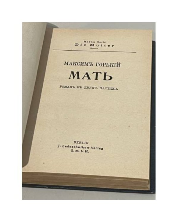 Мать. Роман в двух частях