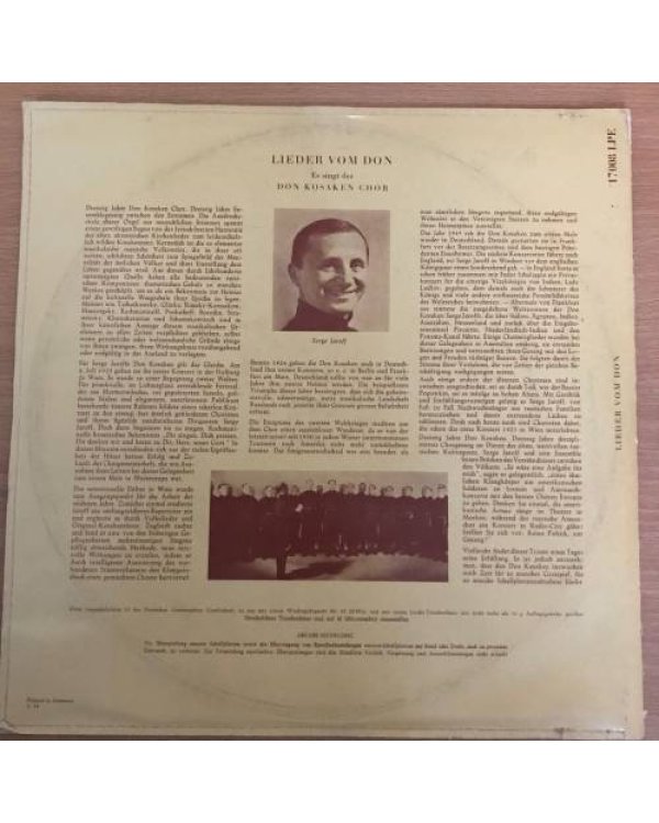 Дополнительное изображение книги «Lieder vom Don DON KOSAKEN CHOR SERGE JAROFF »