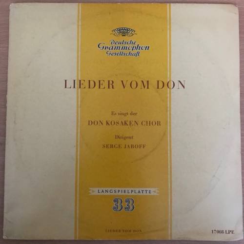 Обложка книги «Lieder vom Don DON KOSAKEN CHOR SERGE JAROFF» — Автор не указан