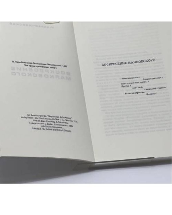 Дополнительное изображение книги «Воскресение Маяковского»
