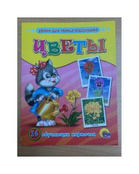 16 обучающих карточек. Цветы