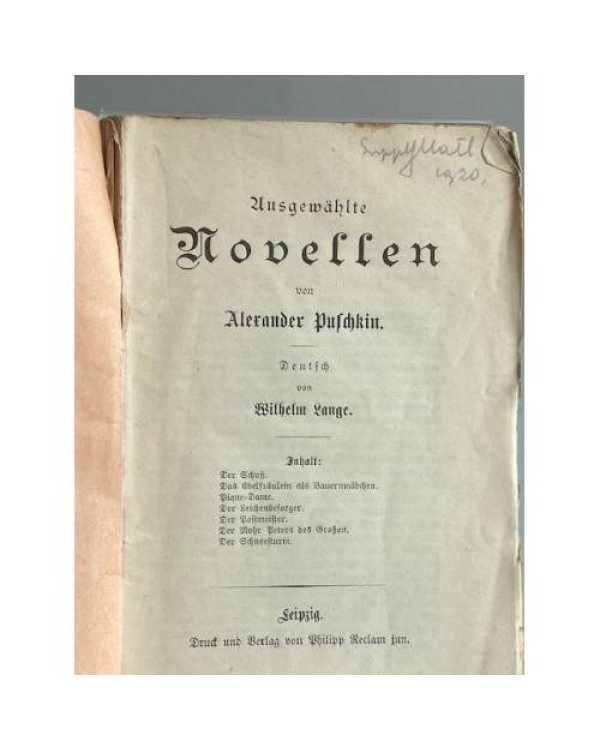 Ausgewählte Novellen von 