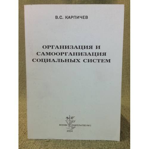 Организация и самоорганизация социальных систем: словарь
