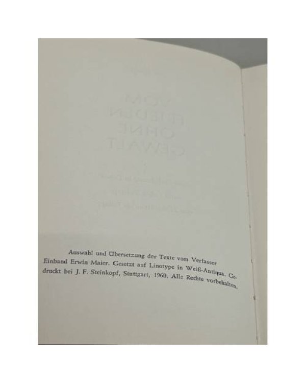 Дополнительное изображение книги «  Vom Frieden ohne Gewalt»