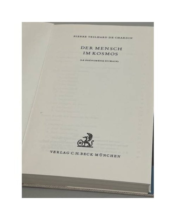 Дополнительное изображение книги «  Der Mensch im Kosmos. Le phénomène humain»