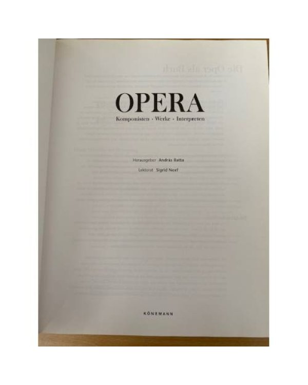 Opera. Komponisten. Werke. Interpreten