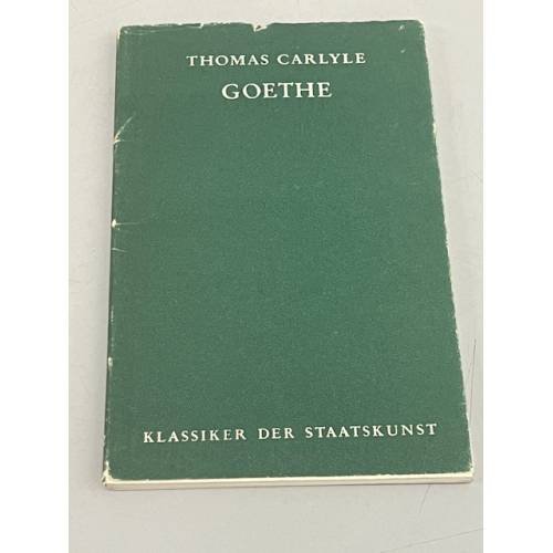 Обложка книги «Goethe» — Thomas Carlyle