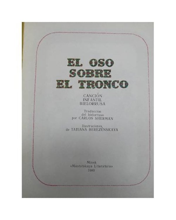 Еl oso sobre el tronko