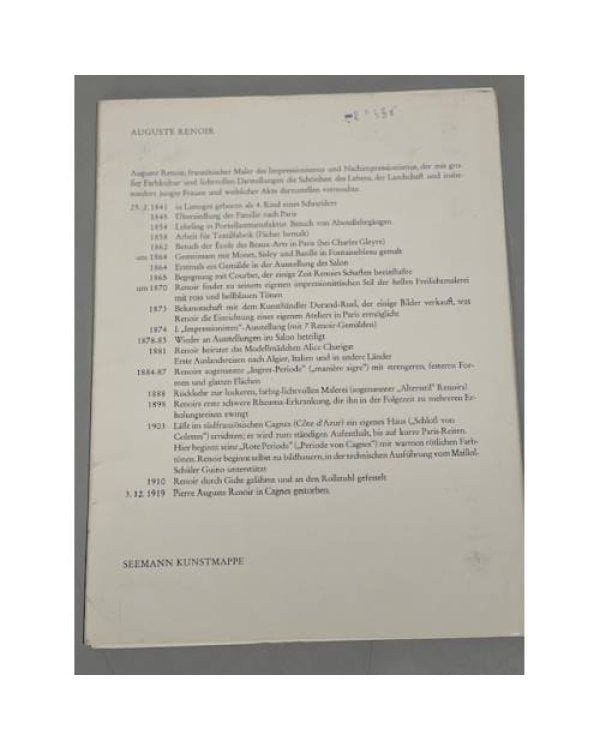 Дополнительное изображение книги «Auguste Renoir»