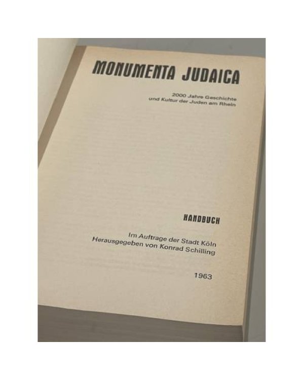 Дополнительное изображение книги «Monumenta Judaica. Handbuch und Katalog (2 Bände)»