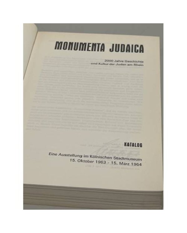 Дополнительное изображение книги «Monumenta Judaica. Handbuch und Katalog (2 Bände)»