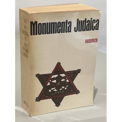 Обложка книги «Monumenta Judaica. Handbuch und Katalog (2 Bände)» — Schilling Konrad