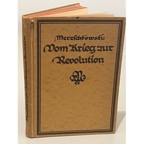 Обложка книги «Vom Krieg zur Revolution. Ein unkriegerisches Tagebuch» — Mereschkowski Dmitri