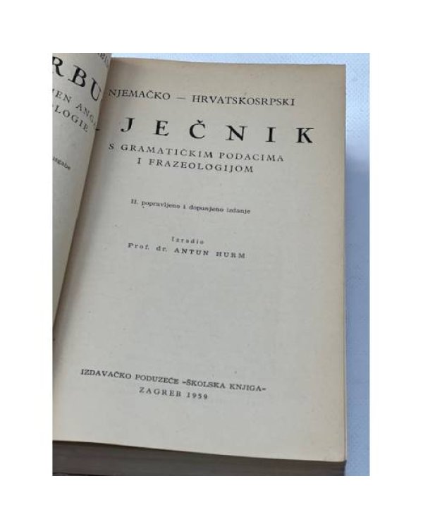 Wörterbuch Deutsch-Kroatoserbisch. Wörterbuch Kroatoserbisch-Deutsch