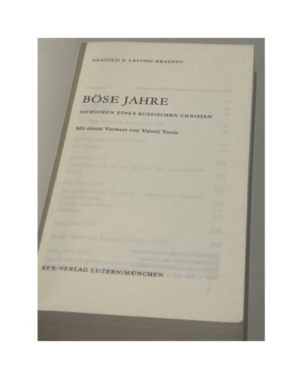 Дополнительное изображение книги «Böse Jahre. Memoiren eines russischen Christen»