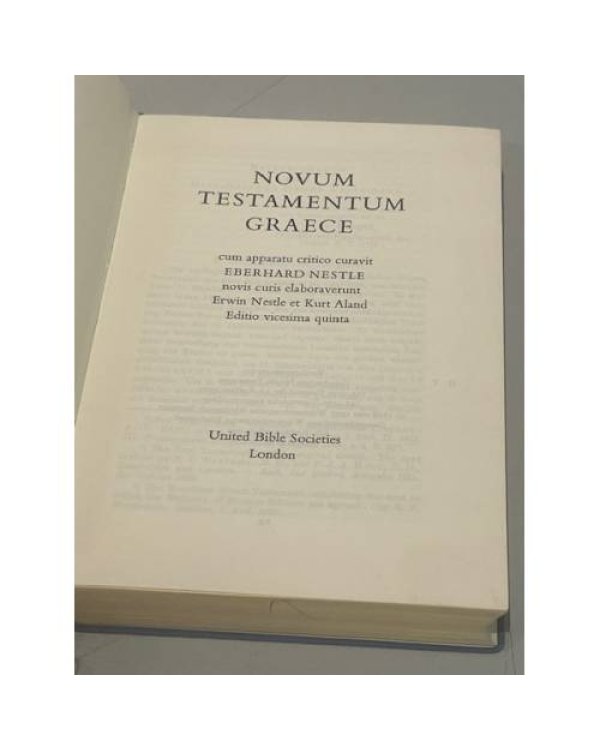 Дополнительное изображение книги «Novum Testamentum Graece »