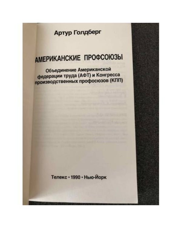 Дополнительное изображение книги « Американские профсоюзы»