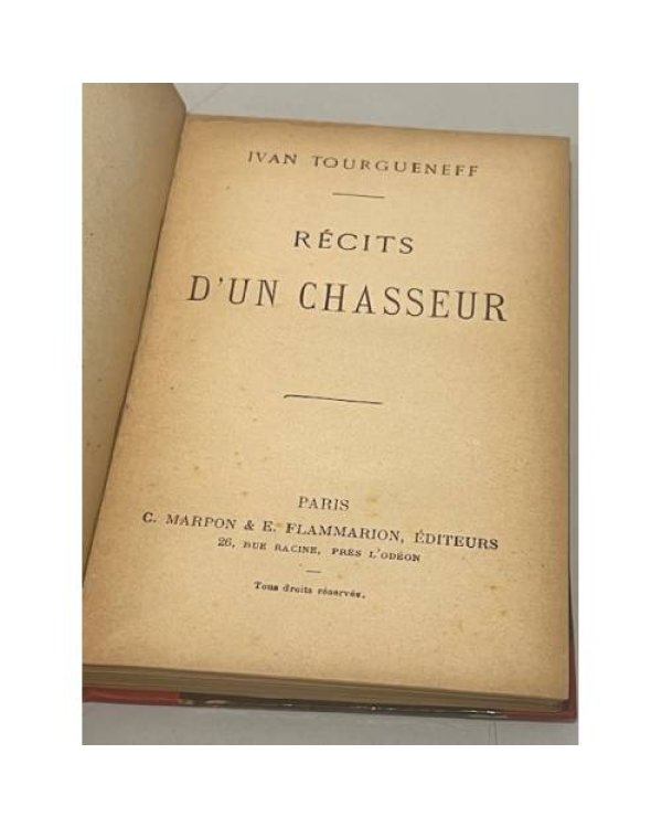 Дополнительное изображение книги «Recits d'un Chasseur»