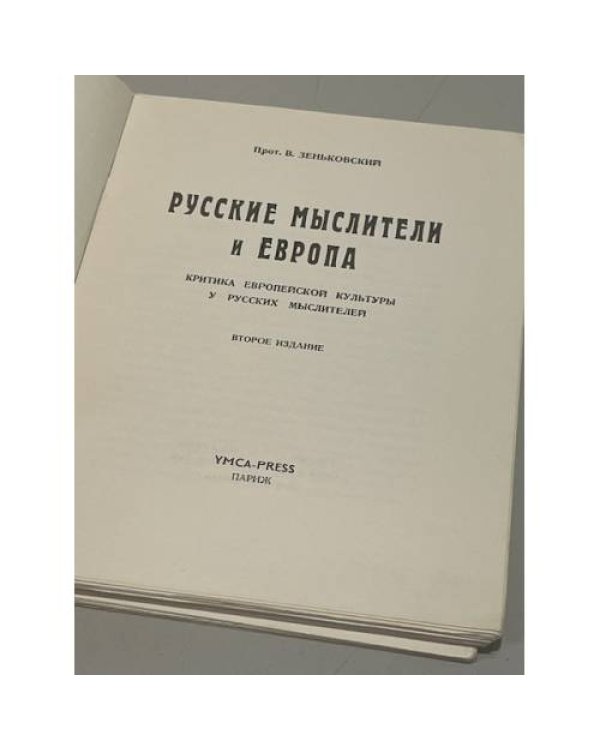 Дополнительное изображение книги «Русские мыслители и Европа. Критика европейской культуры у русских мыслителей»