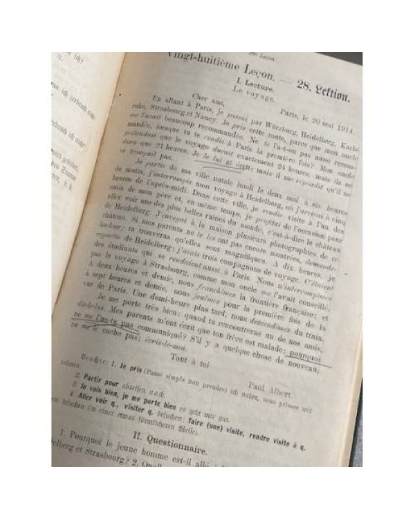 Lehrbuch der französischen Sprache für höhere Handelsschulen (Handelsakademien), I. Teil.