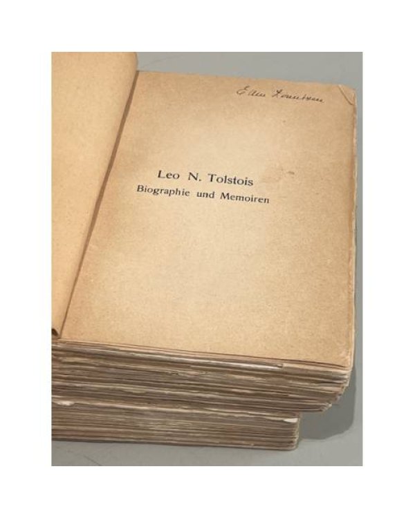 Дополнительное изображение книги «Leo N. Tolstois Biographie und Memoiren. 2 Bände»