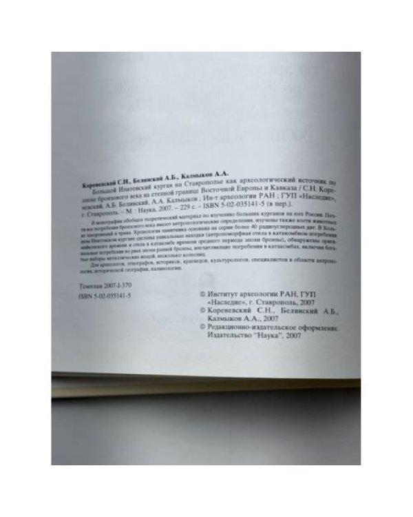 Большой Ипатовский курган на Ставрополье