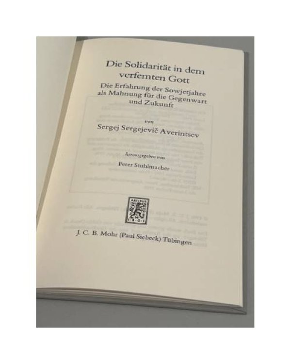 Дополнительное изображение книги «Die Solidarität in dem verfemten Gott»