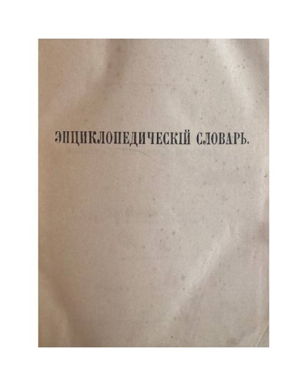 Энциклопедический словарь, том XIX