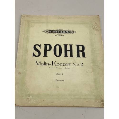 Обложка книги «Spohr. Violin Concerto No. 2» — Автор не указан