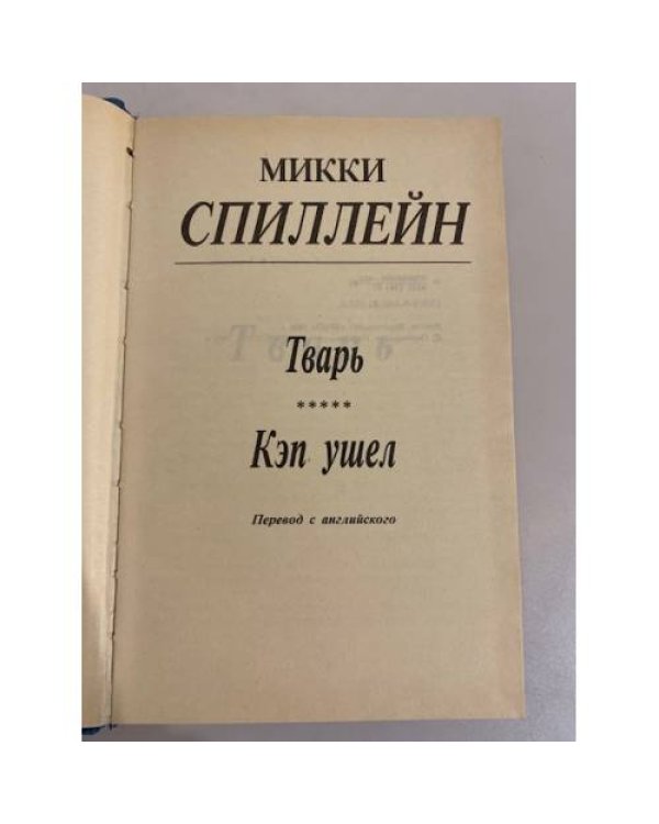 Дополнительное изображение книги «Микки Спиллейн. Фемида. Том 2. Тварь. Кэп ушел»