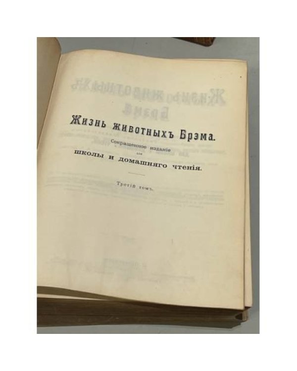 Иллюстрированная жизнь животных. Всеобщая история животного царства А. Брэма. С рисунками, сделанными с натуры под руководством Р. Крэчмера.