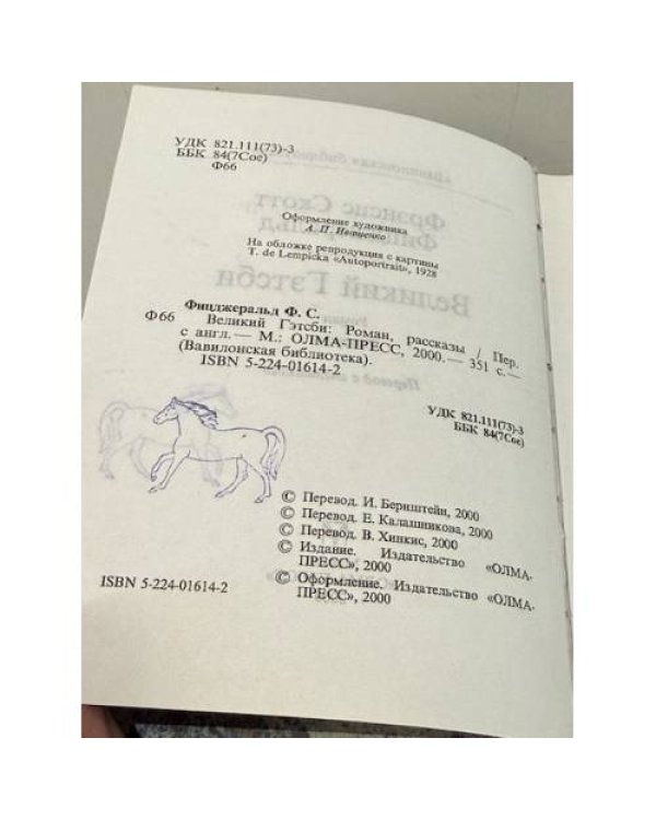 Дополнительное изображение книги «Великий Гэтсби»