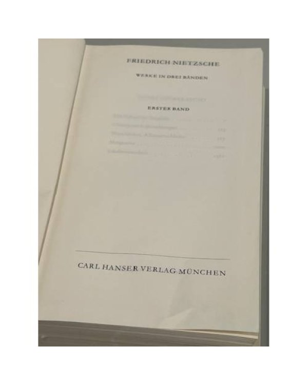 Дополнительное изображение книги «Friedrich Nietzsche. Werke in drei Bänden»