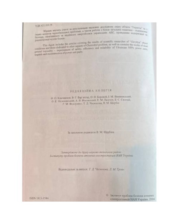 Проблемы безопасности атомных электростанций и Чернобыля