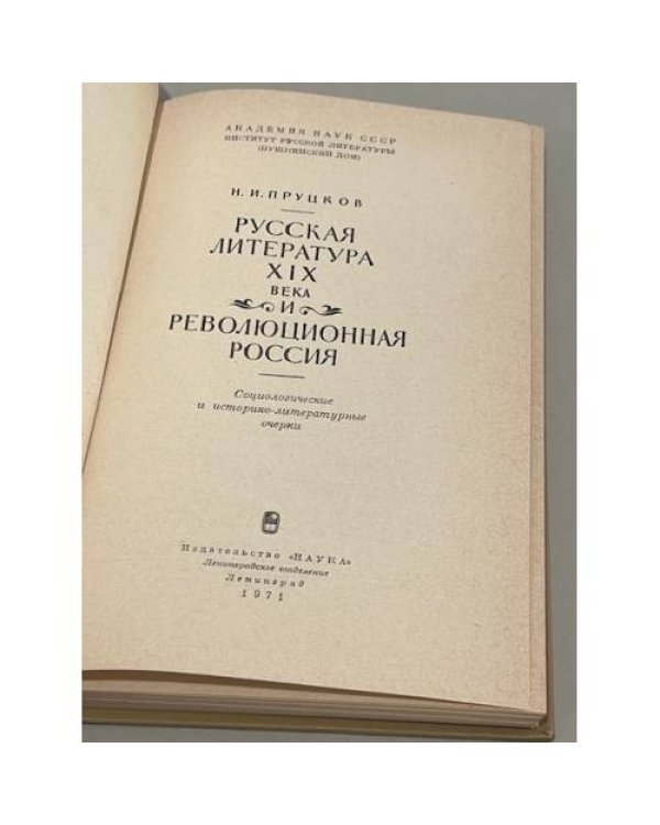 Дополнительное изображение книги « Русская литература XIX века и революционная Россия»