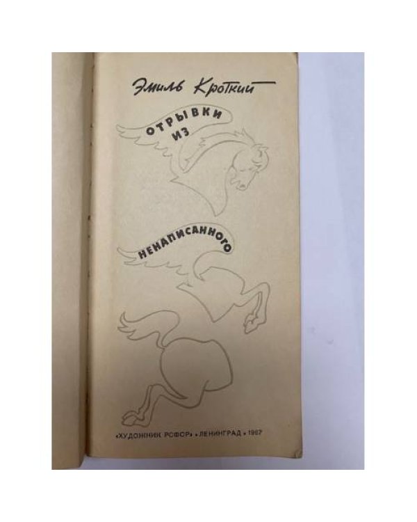 Дополнительное изображение книги «Отрывки из ненаписанного»