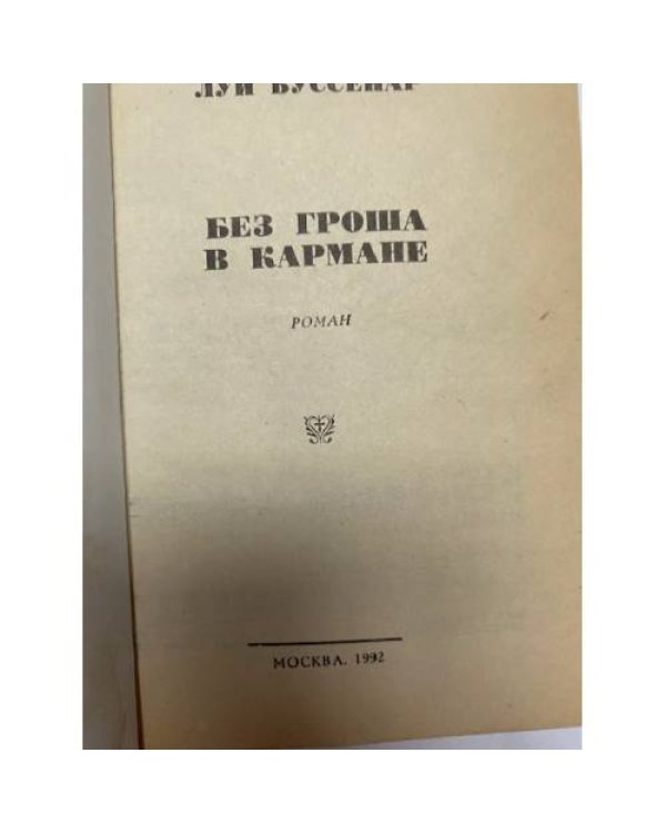 Дополнительное изображение книги «Без гроша в кармане»