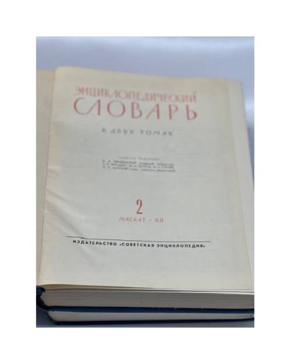 Энциклопедический словарь. В 2 томах