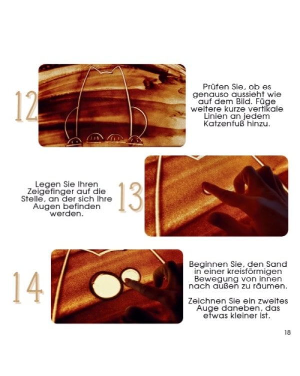 Sandmalerei. Originelle Ideen Schritt für Schritt